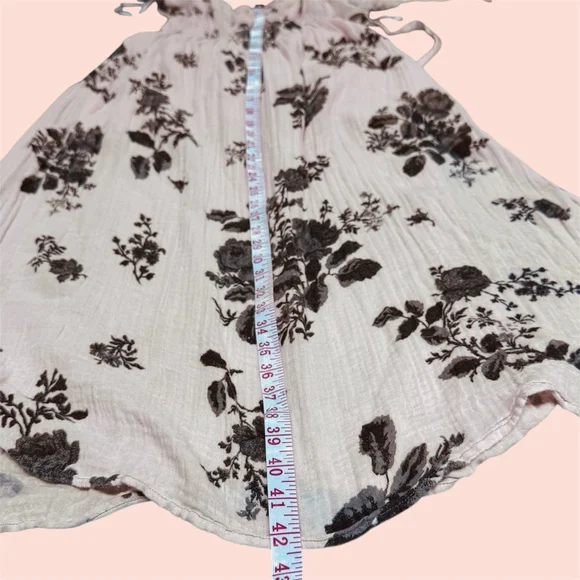 Free People Forget Me Not Midi Maxi Dress Peach Gray XS - Picture 7 of 12